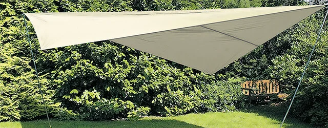 Sonnensegel 300 x 400 cm Farbe sand – Bild 2
